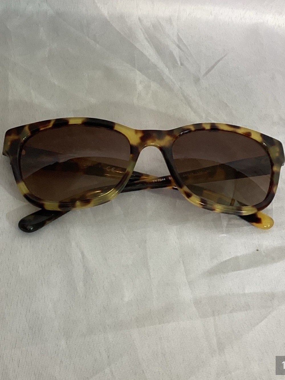 Tory Burch Oversized Square Logo Sunglasses Brown & Gold